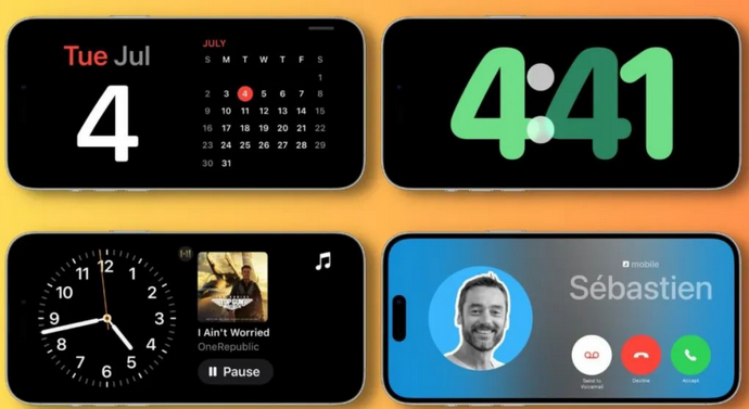 碑林苹果手机维修分享iOS17横屏充电待机显示有什么好处 