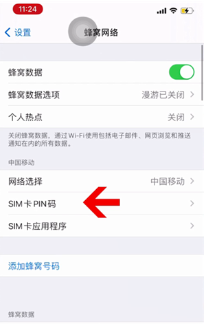 碑林苹果14维修网分享如何给iPhone14的SIM卡设置密码 