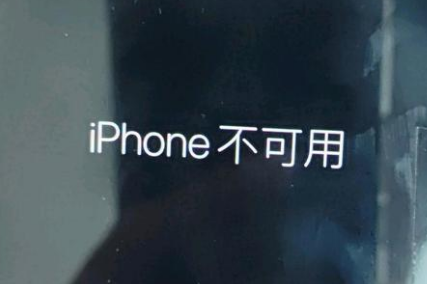 碑林苹果服务网点分享锁屏界面显示“iPhone 不可用”如何解决 